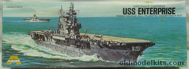 Aurora 1/600 USS Enterprise Carrier CV-6 WWII, 714 plastic model kit